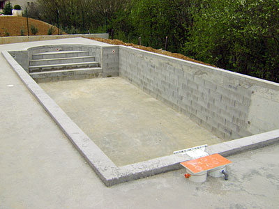 Création piscine béton dans la Gironde