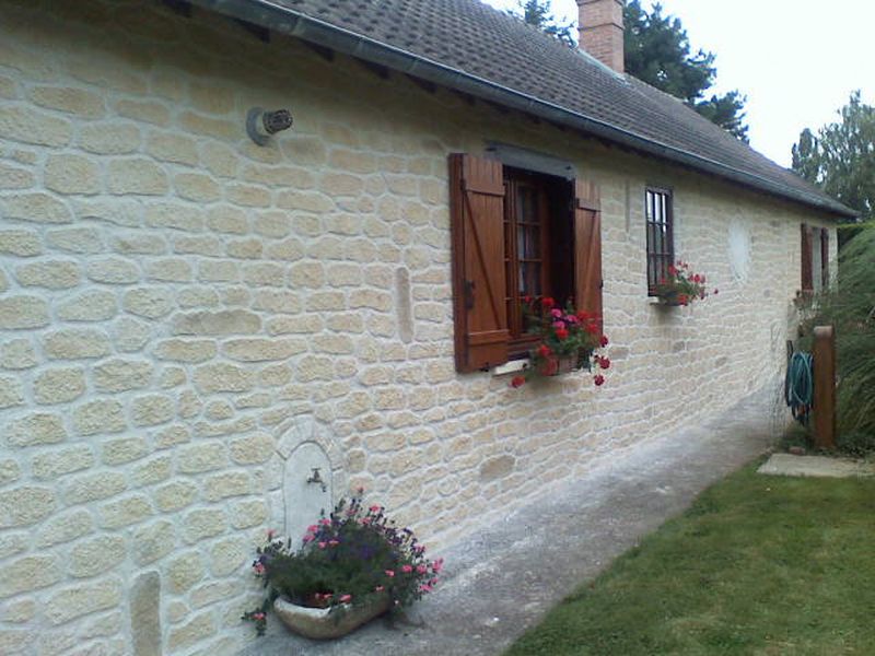 Joint à la chaux, façade en pierre à Verdelais